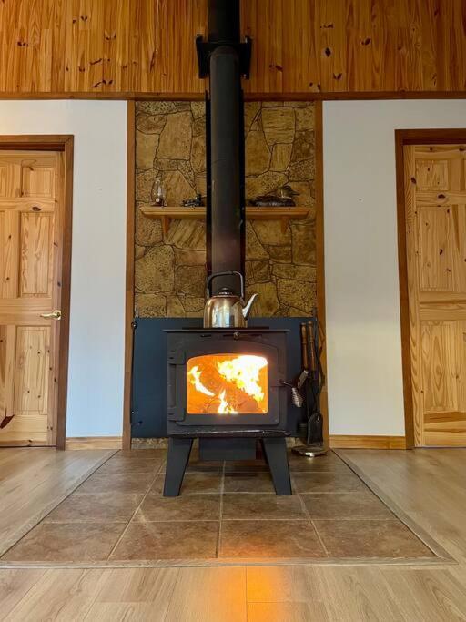 Le Chalet Bleu, Aux Pieds Des Monts-Valin Saint-David-de-Falardeau Exterior photo